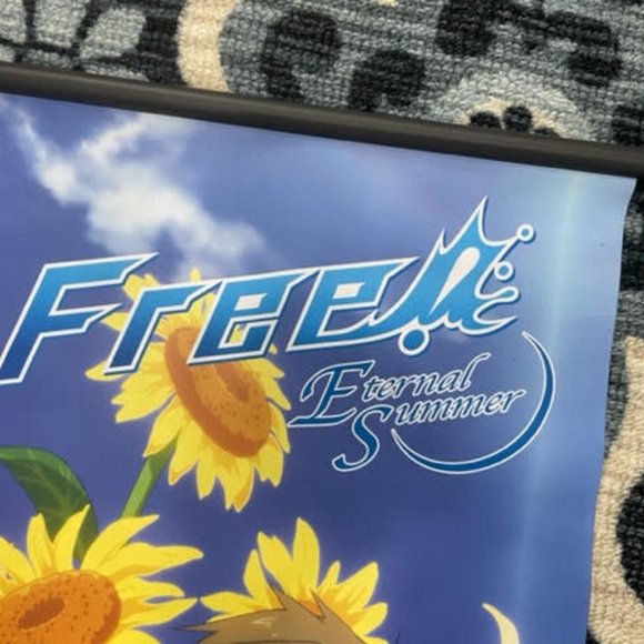 Authentic Free! Eternal Summer Big 31"x42" Fabric Scroll Anime FUNIMATION - Picture 2 of 3